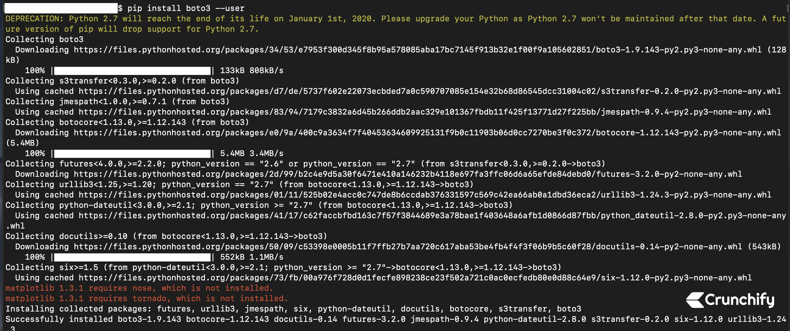 cant install python on mac